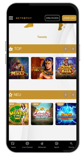 Betrophy casino Anmeldung